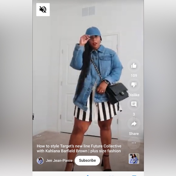 Future Collective with Kahlana Barfield Brown Women's Asymmetrical Jean Jacket - Picture 15 of 15